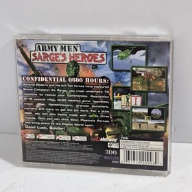 Army Men Sarge's Heroes Sega Dreamcast Case Manual Artwork ONLY +Reg Card