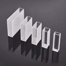 Quartz Cuvette Cuvette Workshop Laboratory 3.5ml Replacement 190-2500nm 2PCS