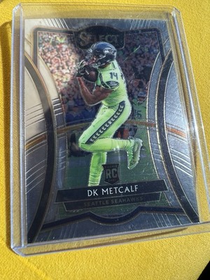 2019 Panini Select Football   DK Metcalf Rookie Card (RC) Seattle Seahawks #182
