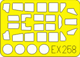 Eduard EX258 1/48 A6M5 Zero Tamiya Mask for Aircraft