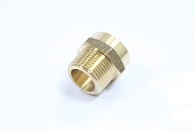 Brass Garden Hose Fitting 5 X New 3//4/" MHT x 3//4/" MIP Brass Hose Adapter