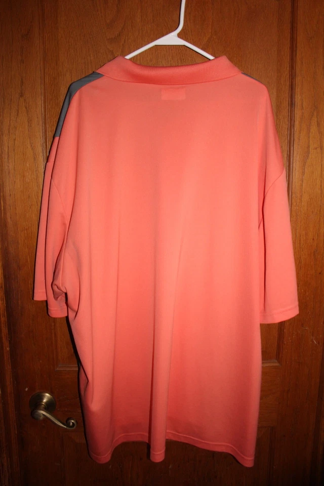 Рубашка для гольфа Coral DriFlow Easy Care GRAND SLAM Performance большая и высокая 4XB - Изображение 2 из 3