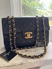AUTHENTIC Chanel Vintage Maxi Jumbo XL Classic Flap