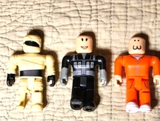 Lot Of 3 Jazwares Roblox Figures. Mummy Jailbreak Jazwares. 2.5"