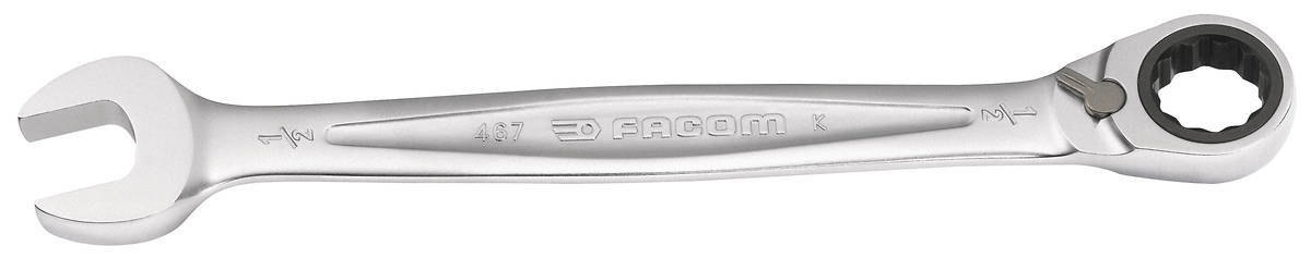Facom 467 Series 11/32"" AF. Reversible Ratchet Combination Spanner Imperial
