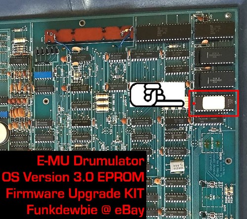 E-mu Drumulator OS 3.0 EPROM Fimware Upgrade KIT / New ROM Final Update Chip Emu - Picture 2 of 2