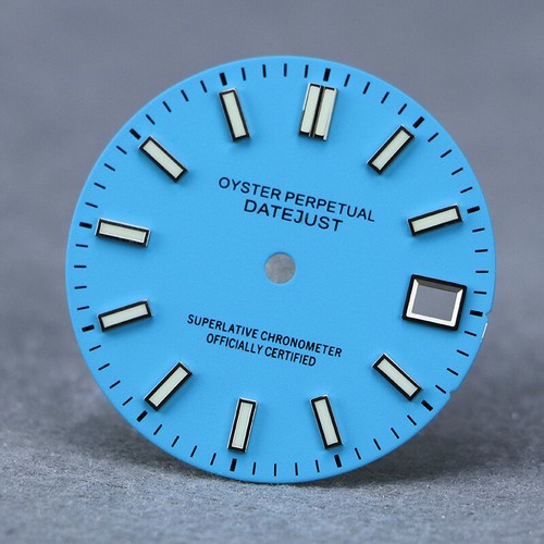 high quality 28.5mm dial Mod t sunburst dial blue Luminous NH35 - Picture 19 of 21