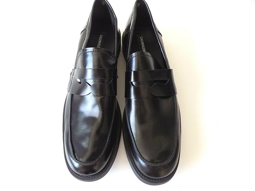 Calvin Klein resbalón en el zapato mocasín Charol Color Negro RRP £ 125.00  | eBay
