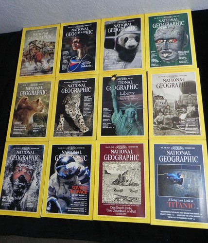 Vintage NATIONAL GEOGRAPHIC Magazine Lot FULL YEAR 12 Issues -YOU PICK THE YEAR- - Bild 24 von 34