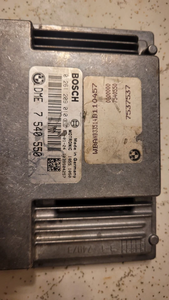 BMW Serie 5 545I 2004 cuadro de instrumentos DME y llave sin probar Foto 3 de 4