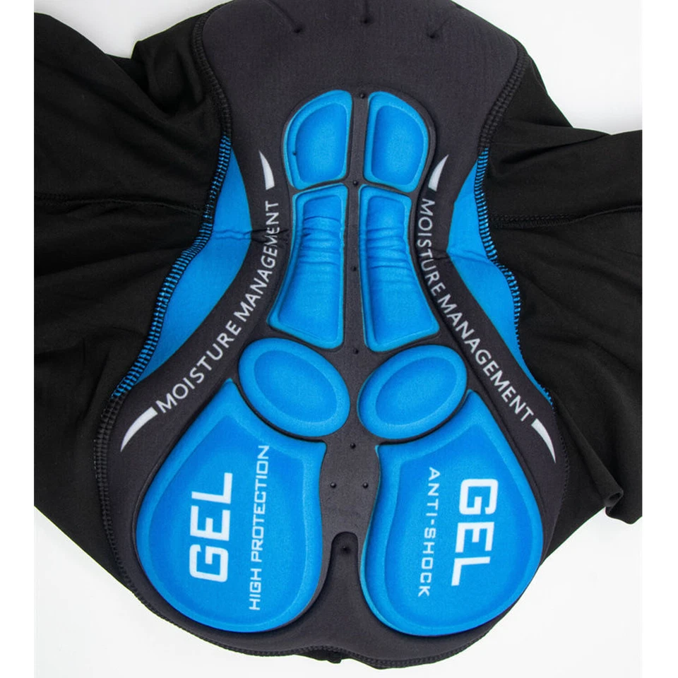 Pantalones Cortos de Ciclismo 3D Acolchado Todo el Día Hombres MTB Bicicleta Knicks Pantalones Cortos Medias S-3XL Foto 4 de 4