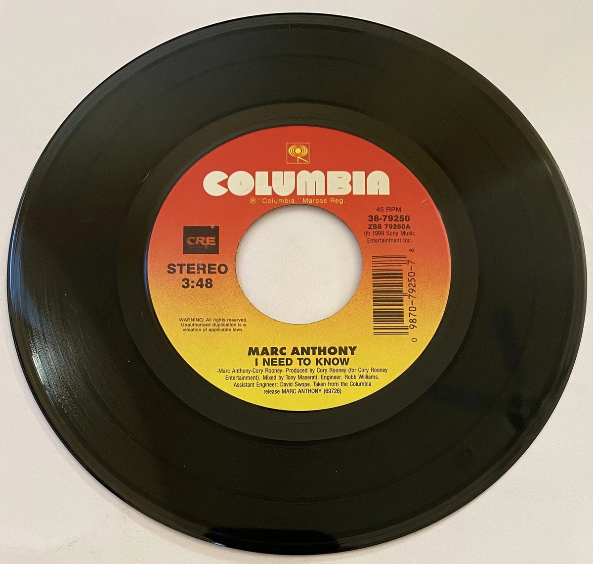Marc Anthony Vinyl Records for sale - eBay