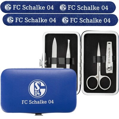 FC Schalke 04 Maniküre Set Nagelschere Pinzette Nagelknipser oder Nagelfeile S04
