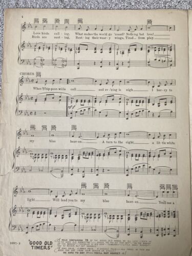 1927 MY BLUE HEAVEN Noten von WALTER DONALDSON, G. Whiting - Bild 3 von 8