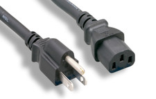 BULK 10 PACK of brand New NEMA 5-15P to C13 power cord 6 foot 18 gauge