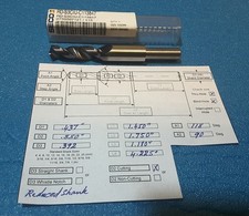 SECO CARBIDE SINGLE STEP CHAMFER DRILL COOLANT THRU, RD-S3CIU-C113847 Rev. A