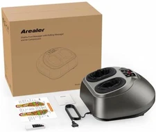 Foot Massage AREALER Kneading Shiatsu Therapy Feet Massage Machine with Deep-Kne