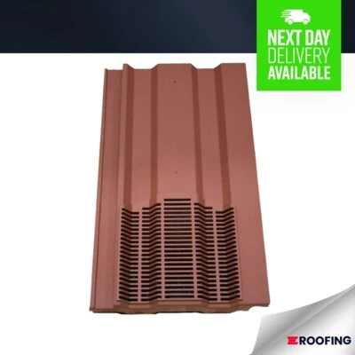 ULTI-MATE 15 x 9 Profile Interlocking Roof Tile Vent Inline Range - Built In Downpipe RED