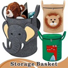 Large Soft Toy Storage Box Organizer Bag kid Playroom Storage Bin Clothes Basket