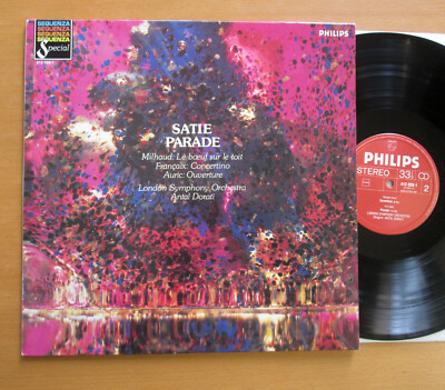 Philips 412 028-1 Satie Parade Milhaud Francaix Auric Antal Dorati NEAR MINT 