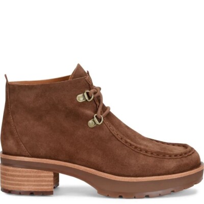 NEW Kork-Ease  Wales  Brown Suede Lace Up Bootie Women s 6.5 M