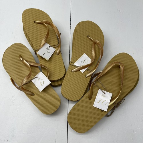 gold flip flops bulk
