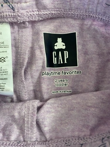 baby GAP Toddler Girl Mix and Match Crop Leggings Purple Unicorn NWT - Picture 3 of 5