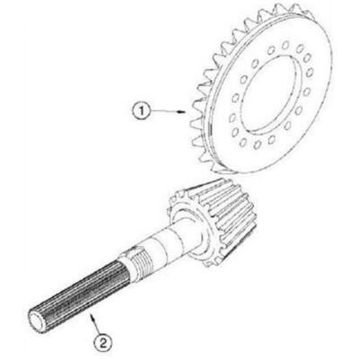 Gear Set 175956A1 Fits Case 570LXT 570MXT 580L 580M 580SL