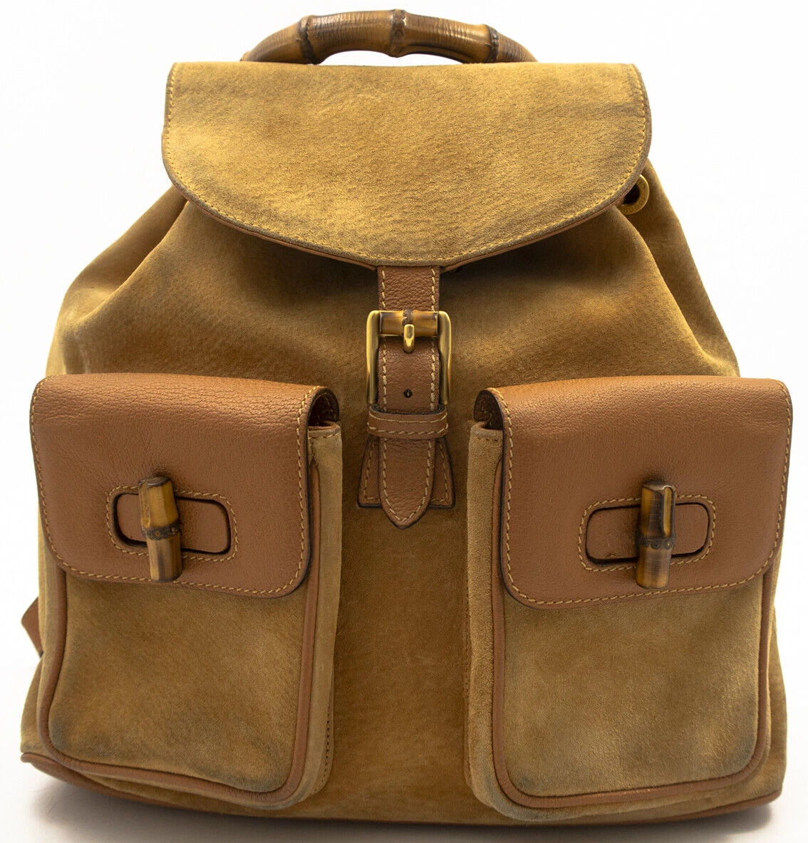 SAC À DOS GUCCI SAC À DOS BAMBOU BAMBOU SAC À MAIN SAC DAIM MARRON