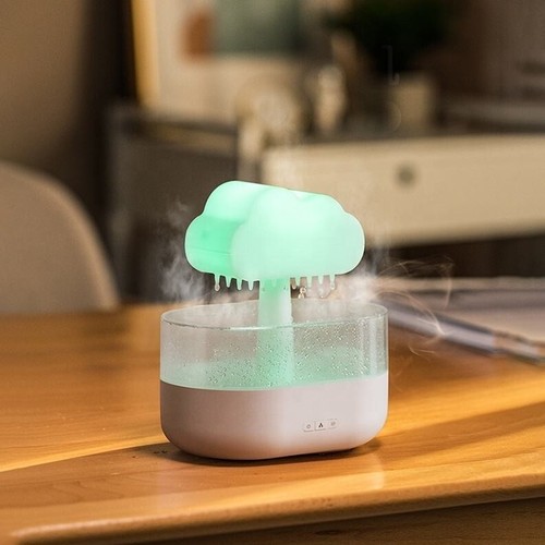 Rain Cloud Humidifier with LED Lights Aroma Diffuser Night Light 200ml USB - Picture 9 of 14