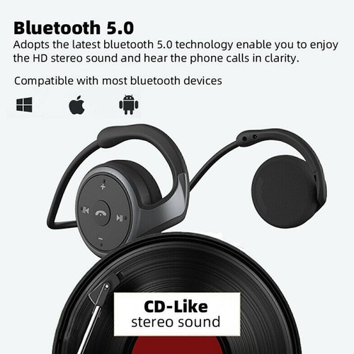 Słuchawki Bluetooth Bezprzewodowe słuchawki douszne Opaska na szyję Sportowy zestaw słuchawkowy Słuchawki nauszne - Zdjęcie 7 z 9