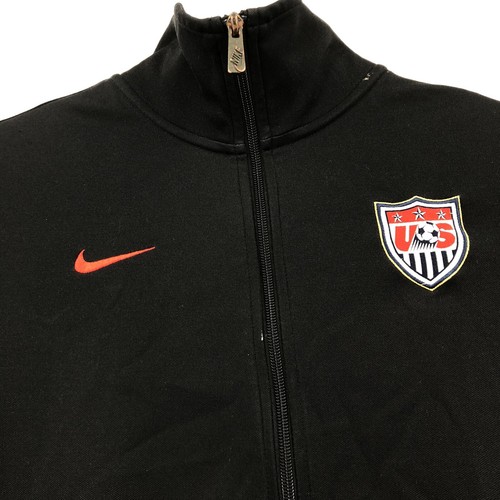 Que agradable verbo Lengua macarrónica Nike 407391 Mujer Chaqueta De Fútbol Equipo Nacional de EE. UU. Top Talla  XL Negro | eBay