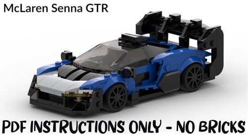 Lego MOC | McLaren Senna GTR - Speed Champions Style instructions only PDF - Zdjęcie 1 z 3