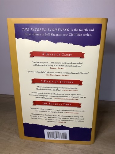 The Fateful Lightning: A Novel of the Civil War SIGNED - 2015 - HCDJ 1st Edition - Picture 2 of 10