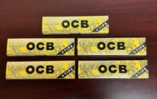 OCB Solaire Slim Cigarette Rolling Papers + Tips -5 PACKS