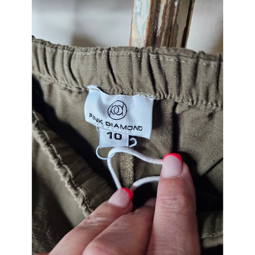 Neu mit Etikett khakifarbener Midi-Cargorock von Pink Diamond Damengröße 10 - Bild 11 von 11