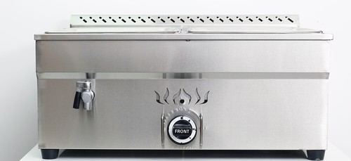 1/2 Size 4" Deep Pan LP Gas Food Warmer with valve 4 Pan Square Steamer Table - Picture 4 of 7