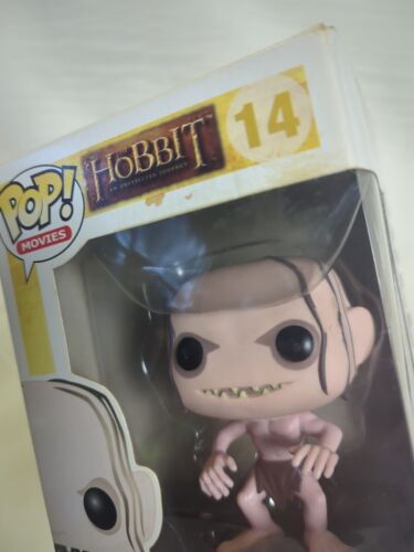 Funko Pop! "Gollum"" #14 Películas Funko Hobbit Viaje Inesperado Caja de Daños Rara - Imagen 15 de 15