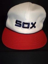 Vintage 80's Chicago White Sox Rope Snapback Trucker Hat McDonald's 1984
