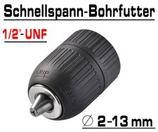 Schnellspannbohrfutter Bohrer Gr. bis Ø 13mm / mit 1/2" UNF Bohrfutter Gewinde 