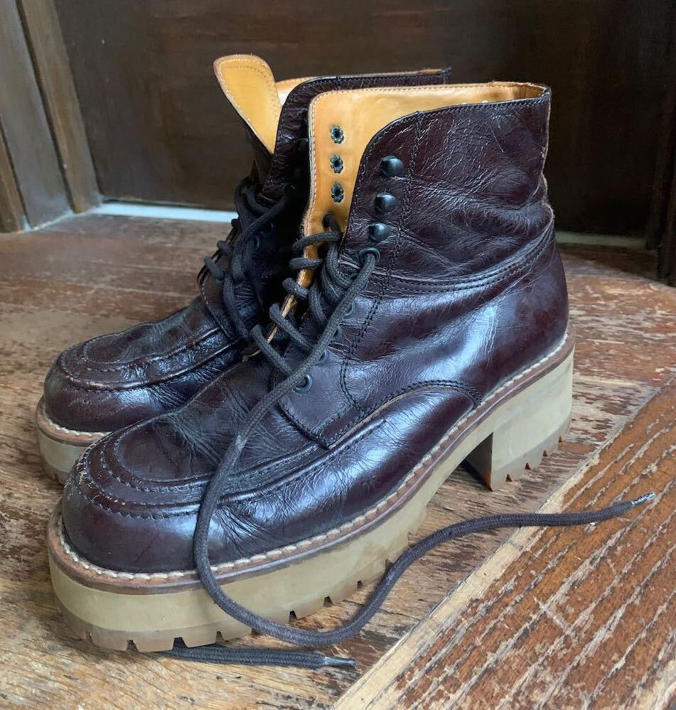 Boots Platform Dolce And Gabbana Combat Boots Plateau Boots BIKER