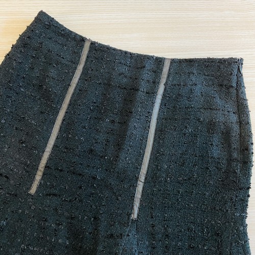 Morton Bernard Green 100% Wool Womens Size 4 Pencil Skirt