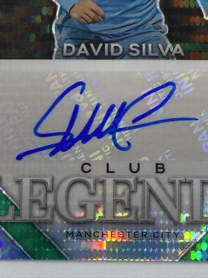 2023-24 Prizm Premier League DAVID SILVA #CL-DS Green Pulsar Auto