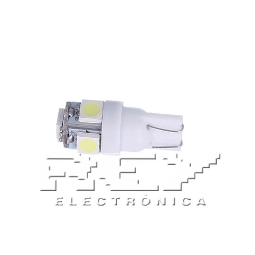 5x Bombillas Coche T10 5LED Blanco 5SMD Luz Interior Bajo Consumo 5x m75 - Imagen 2 de 2