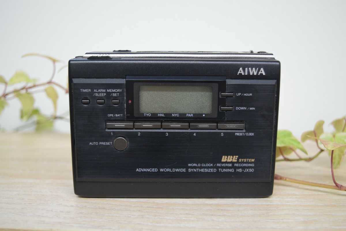 AIWA STEREO RADIO CASSETTE RECORDER HS-JX50 VINTAGE NO TEST