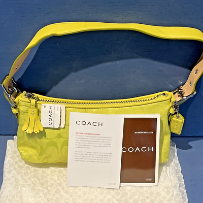 バッグ Vintage Coach Baguette Small Bag Lime Coach Vintage Baguette Small Bag Green | eBay