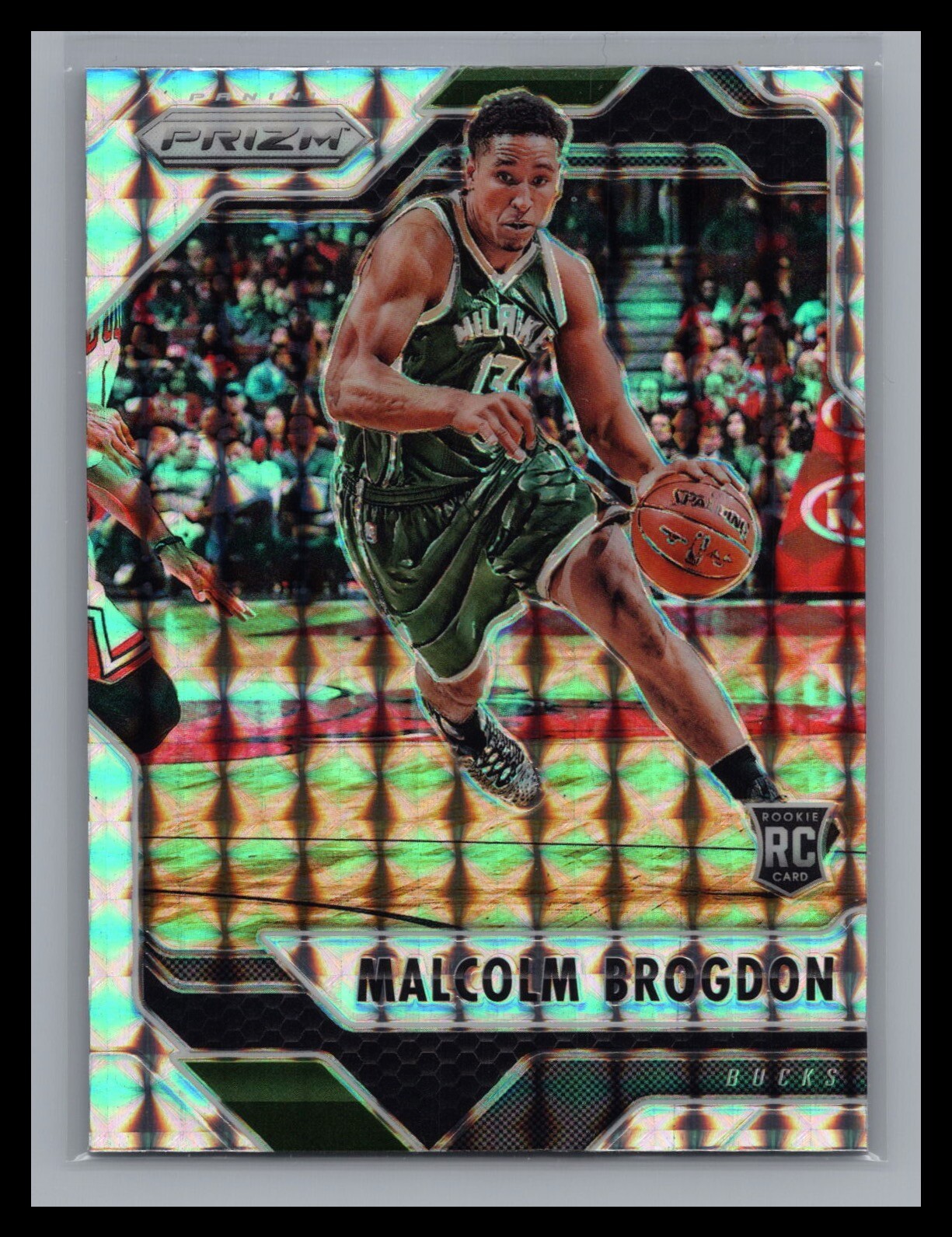 2016 Panini Prizm NBA #65 Malcolm Brogdon Mosiac Prizm Rookie RC Milwaukee Bucks