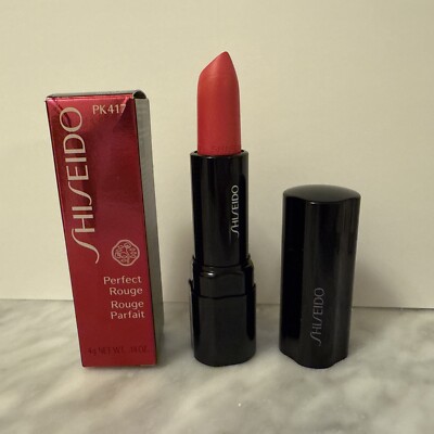 new SHISEIDO  Perfect Rouge Parfait Lipstick PK 417 4g .14oz Pk417