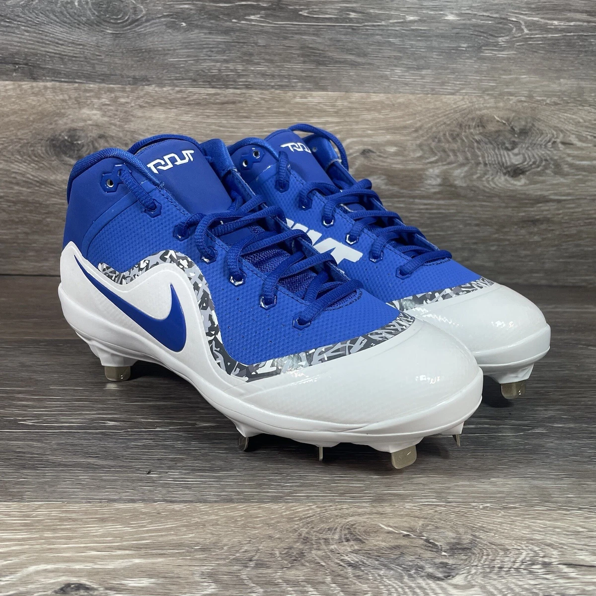 Men s Nike Force Air Trout 4 Pro Size 7.5 Metal Baseball Cleats Blue 917920 444