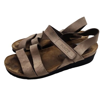 Naot Kayla Strappy Sandals Womens 37 Cork Footbed Adjustable